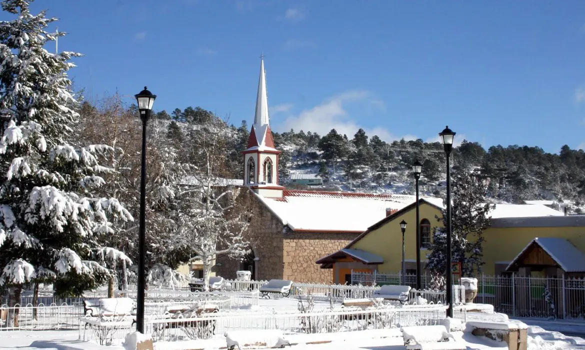 Paisajes de Creel en invierno